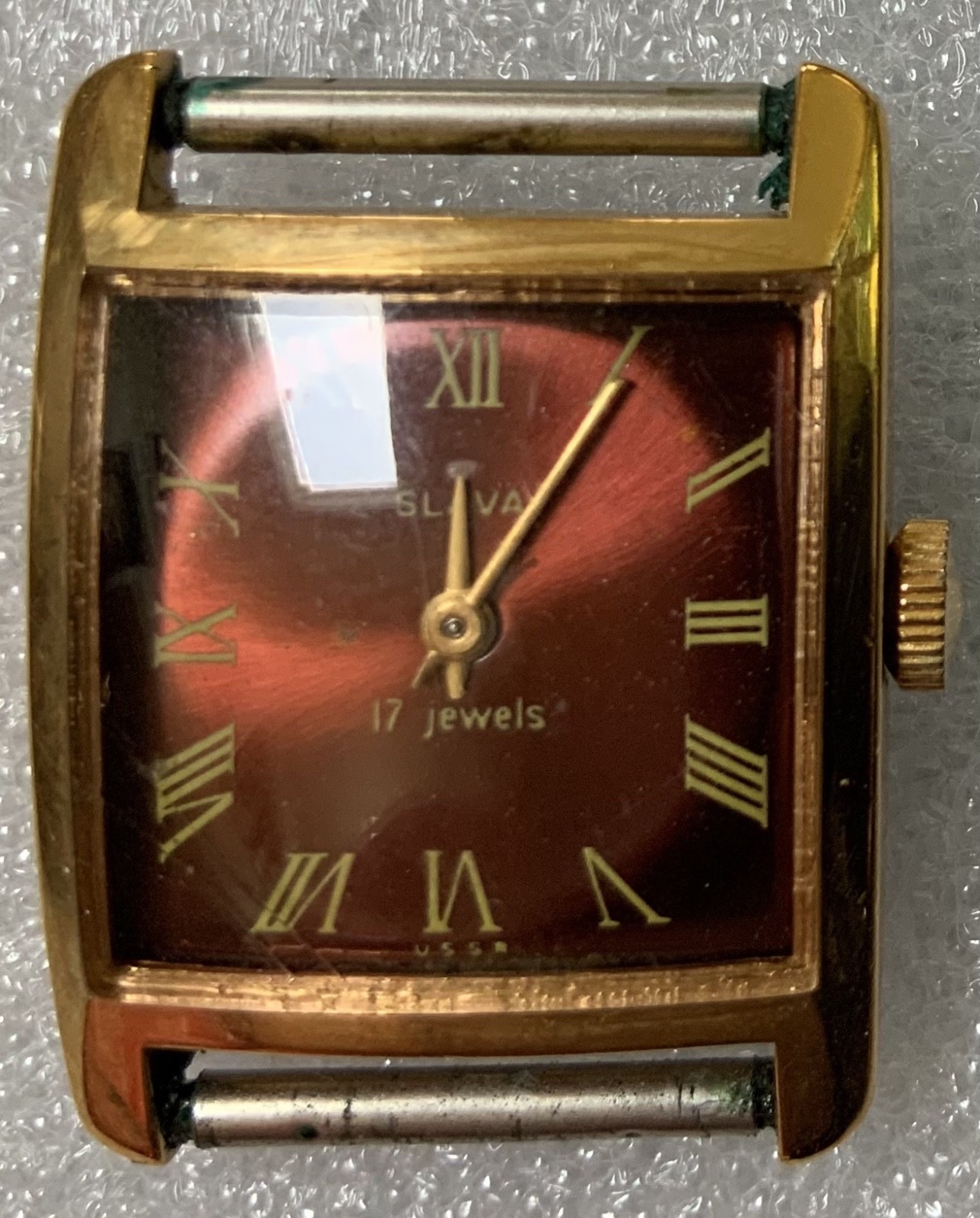 Vintage Slava USSR Woman Watch 17 Jewels Movement Marked 1600 Works Very Good