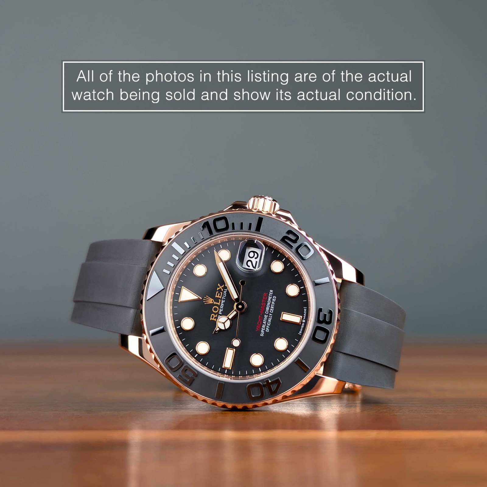 2021 Box & Card 18k Everose / Rose Gold Rolex Yacht-Master 37 268655