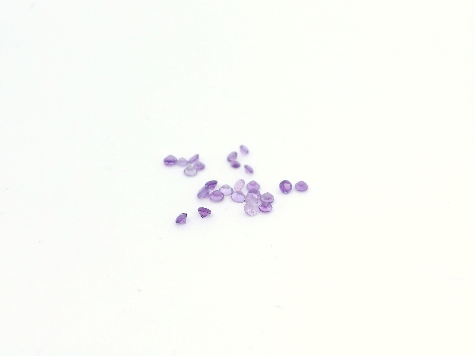 0.05ct Loose Round Cut Genuine Amethyst 2.4mm & Under