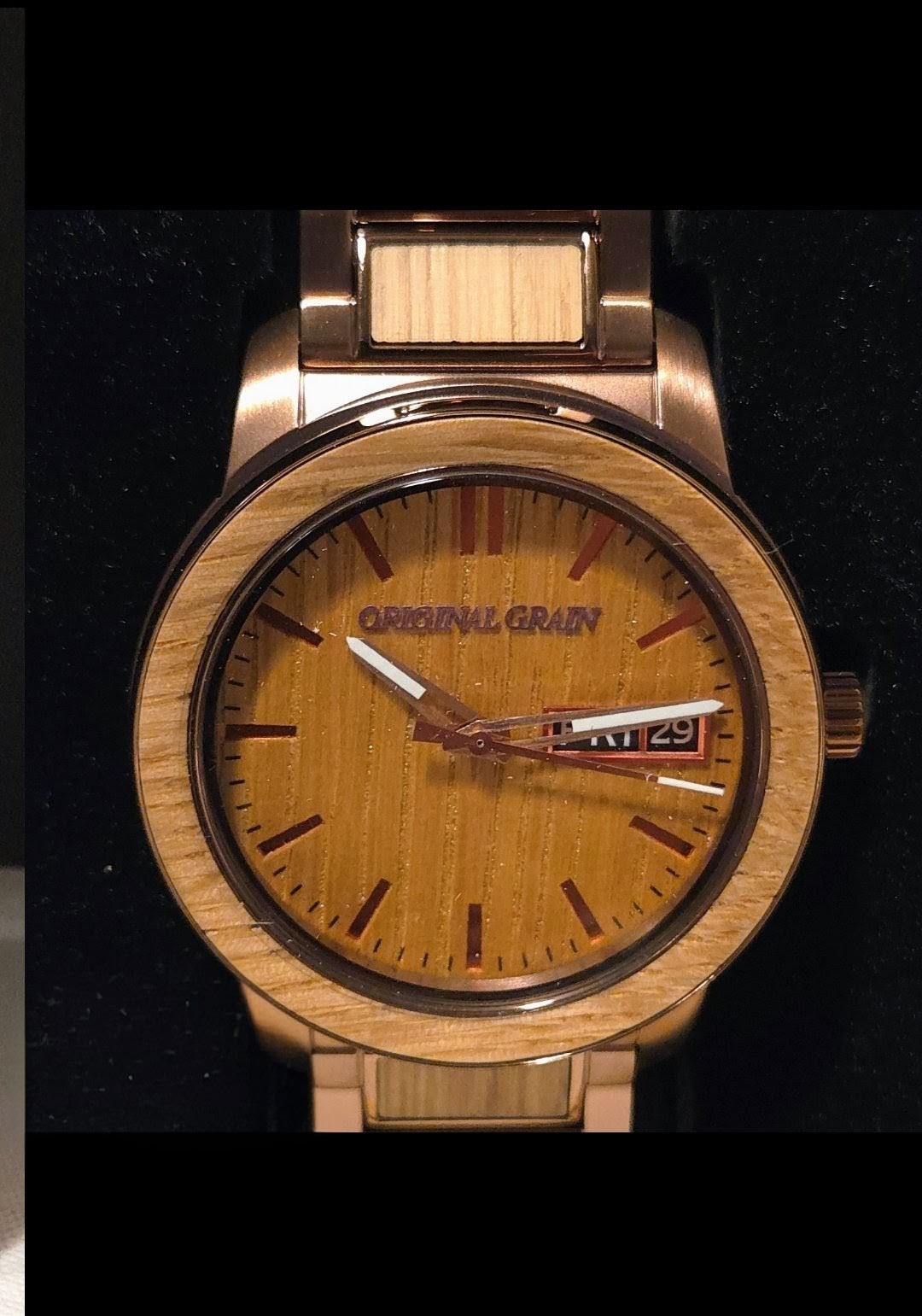 Original Grain Whiskey Espresso Barrel 42mm Watch – New in Box