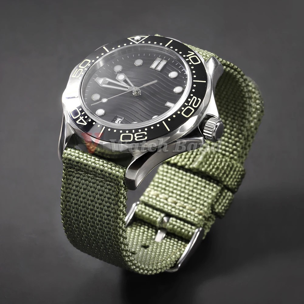 Canvas Quick Release Watch Strap 18,20,22,24mm Military Fabric Band Men Women