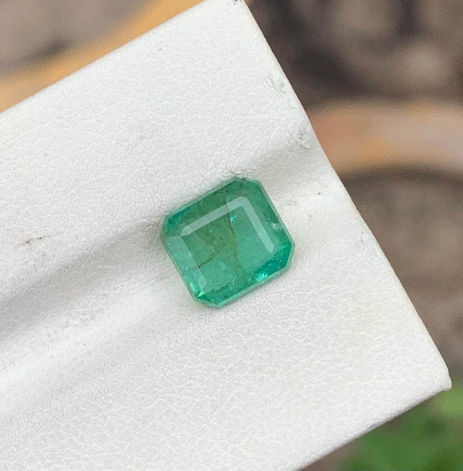 2.75Cts Beautiful Emerald Loose Gemstone, From Swat Pakistan(8x7x4mm)