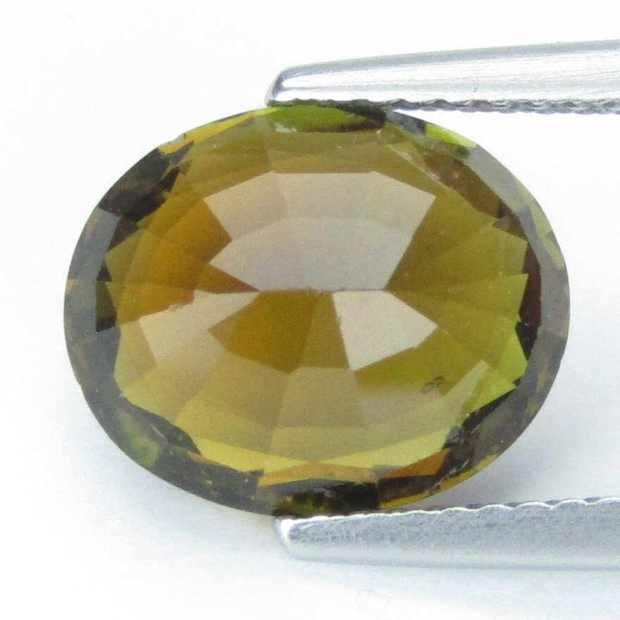 3.34Cts Nice Natural Yellow Tourmaline Collection Gemstone 11x9mm Oval Shape