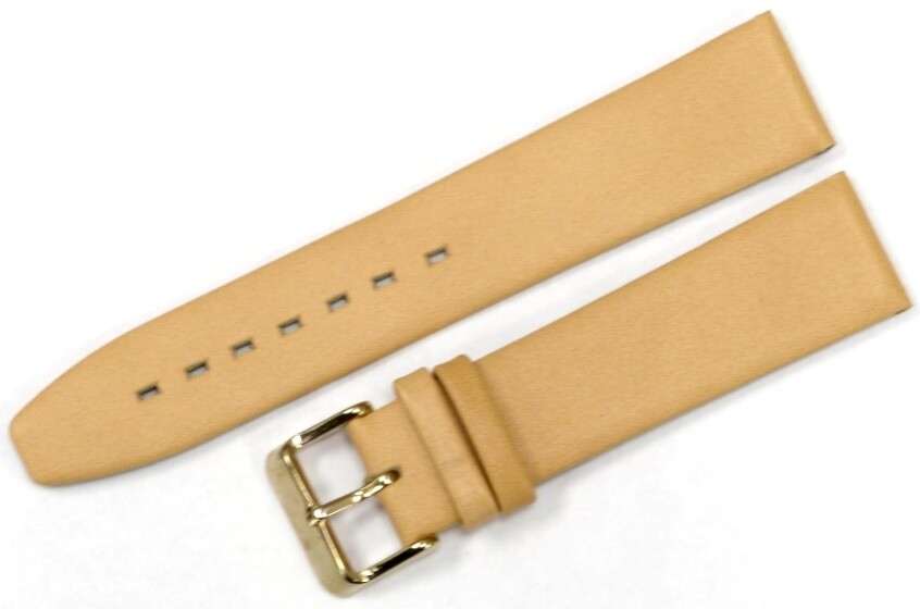 Watch Bands Flat Genuine Leather Plain 16MM to 24MM 6 Colors ( High Quality)