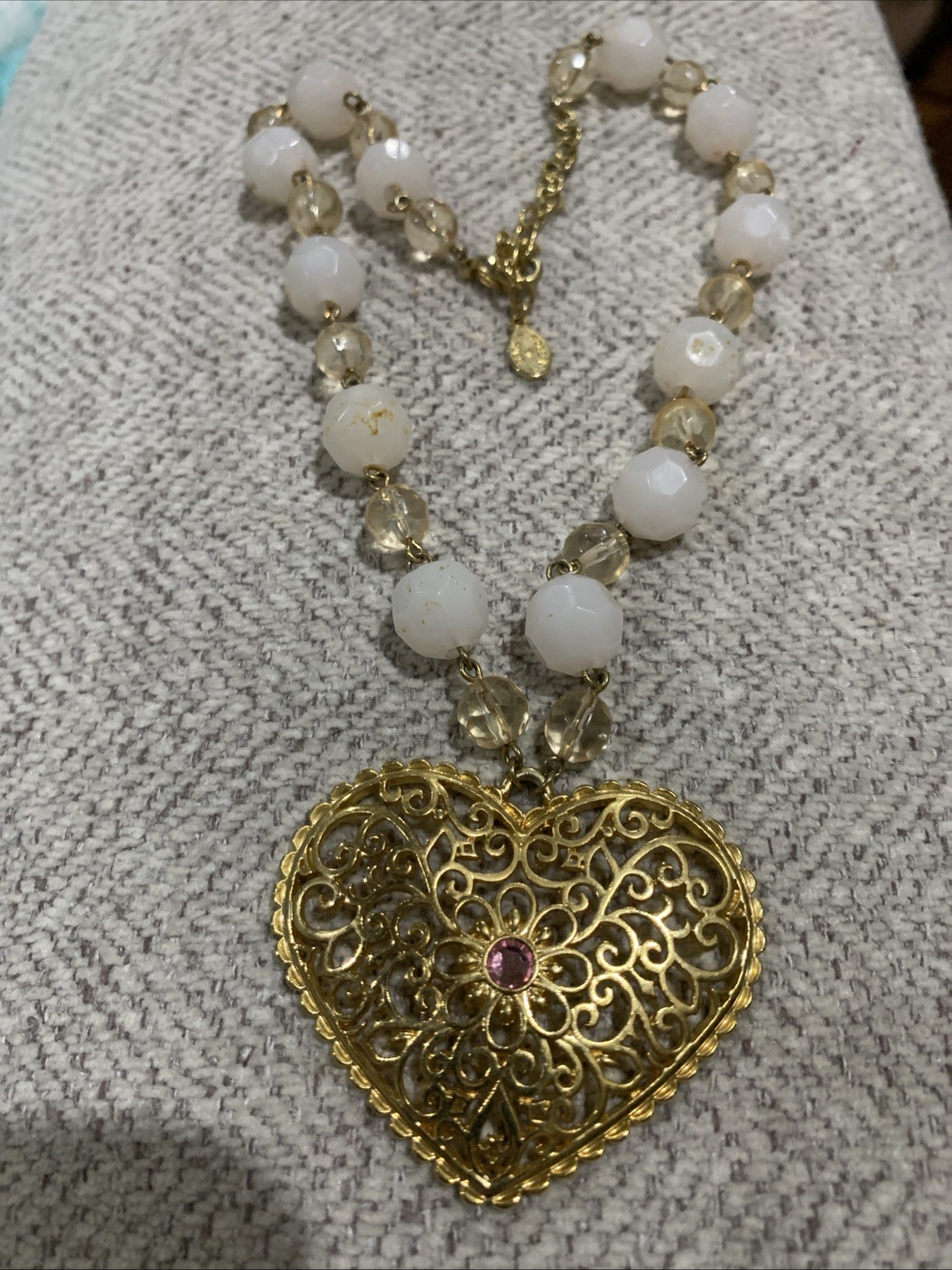 Necklace By Robert Rose 18” Gold Tone Signed