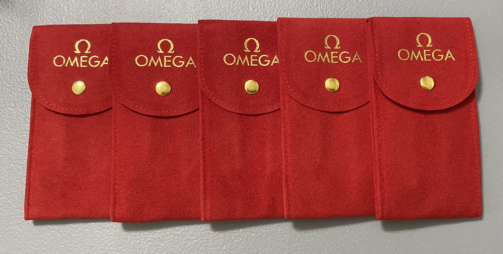 OMEGA RED  POUCH/ TRAVEL POUCH/SERVICE POUCH WITH INSERT FAST SHIPPING USA