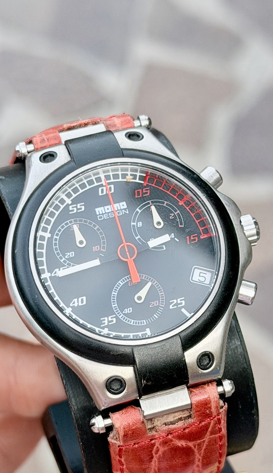 Momo Design Speed MD014 Chronograph Quartz Swiss Made Steel 39mm Men