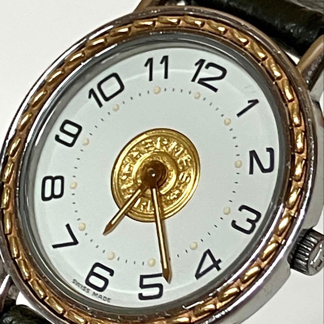 HERMES Sellier SE4.220 Ladies Quartz Watch Tested Working From Japan