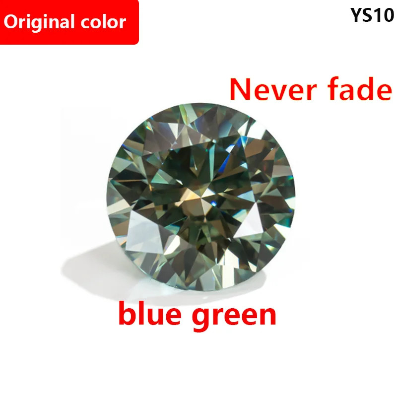 Colorful 0.1ct-5ct Full Size Loose Moissanite Stone VVS1 Gemstones GRA Wholesale