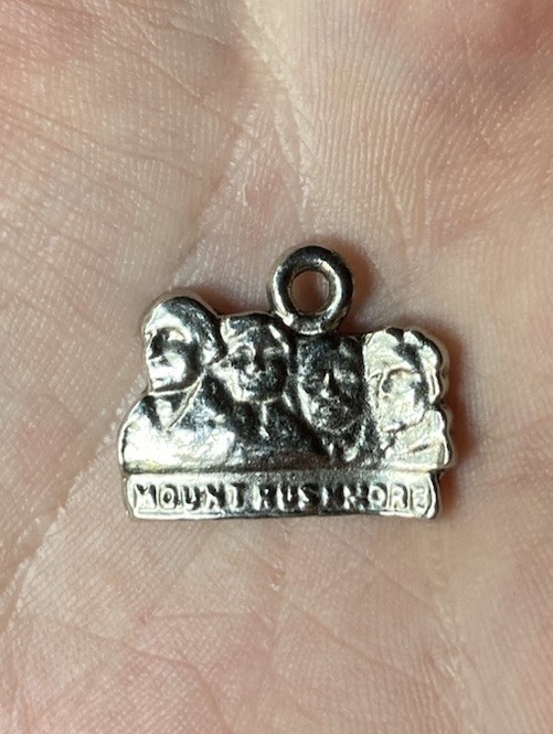 Iridium Metal Mount Rushmore Pendant 3.34 Grams