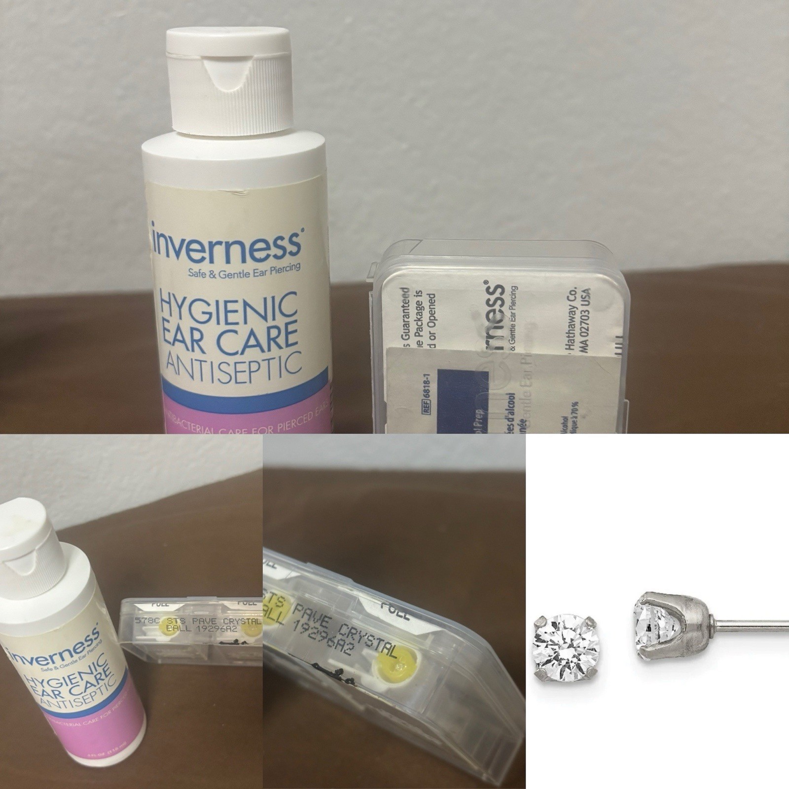 Lot Of 3 Pairs Of NEW/SEALED Inverness Ear Piercing Home Kits