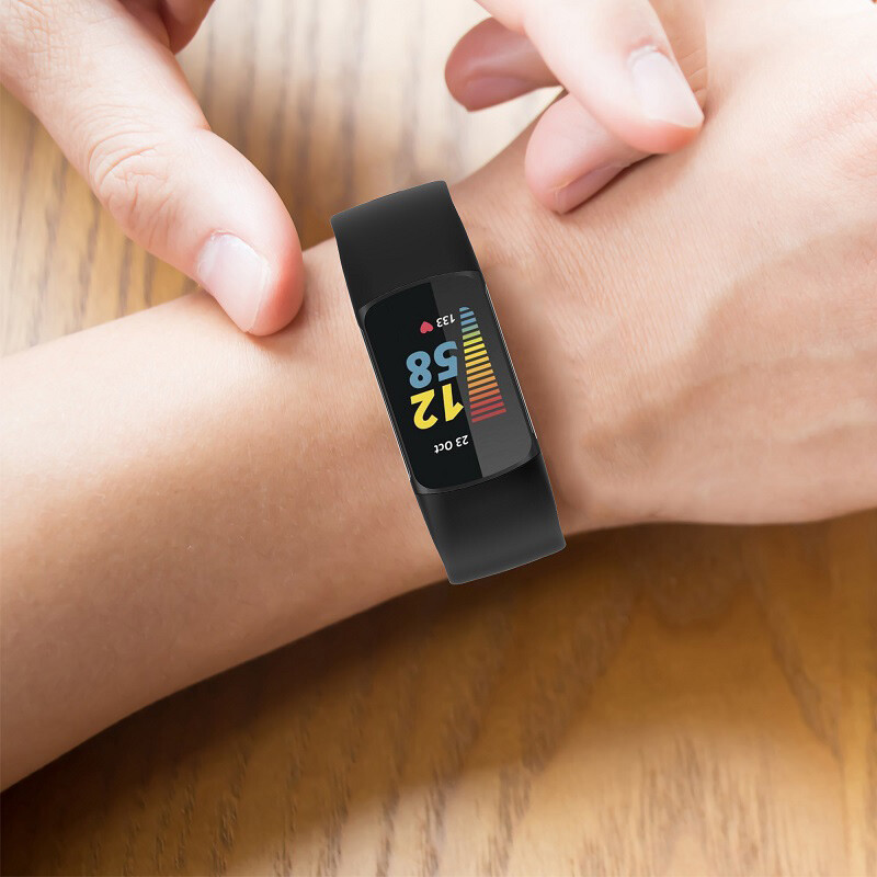 Sports Silicone Wristband Watch Band For Fitbit Charge 5 6 Replacement Strap