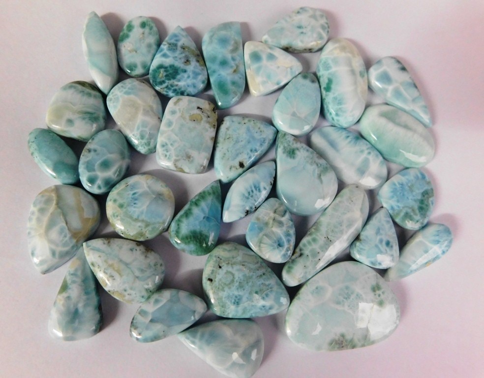Top Quality Larimar Loose gemstones For Jewelry Making Wholesale Lot 71249