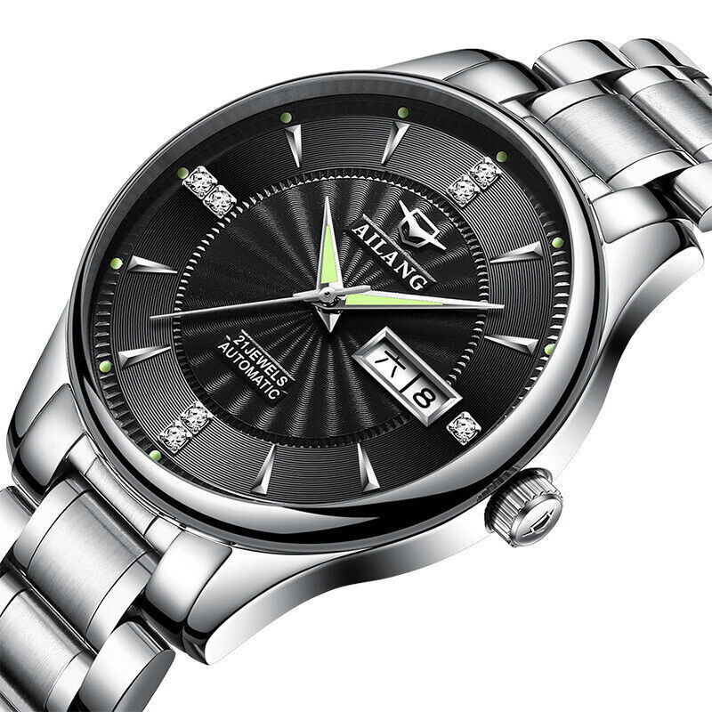 AILANG Watch Calendar Week Luminous Men’s Automatic Mechanical Wristwatches