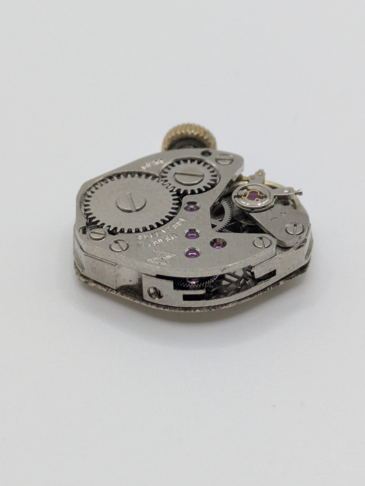 FHF ST 69-21 Edox Manual Wind Watch Movement Dial 17 Jewels Swiss 18.6mm