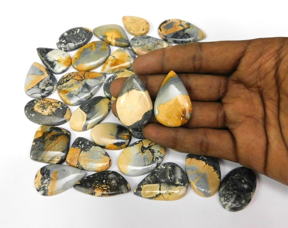 Maligano Jasper Fancy Gemstone Cabochon Jewelry Making Wholesale Lot 71307