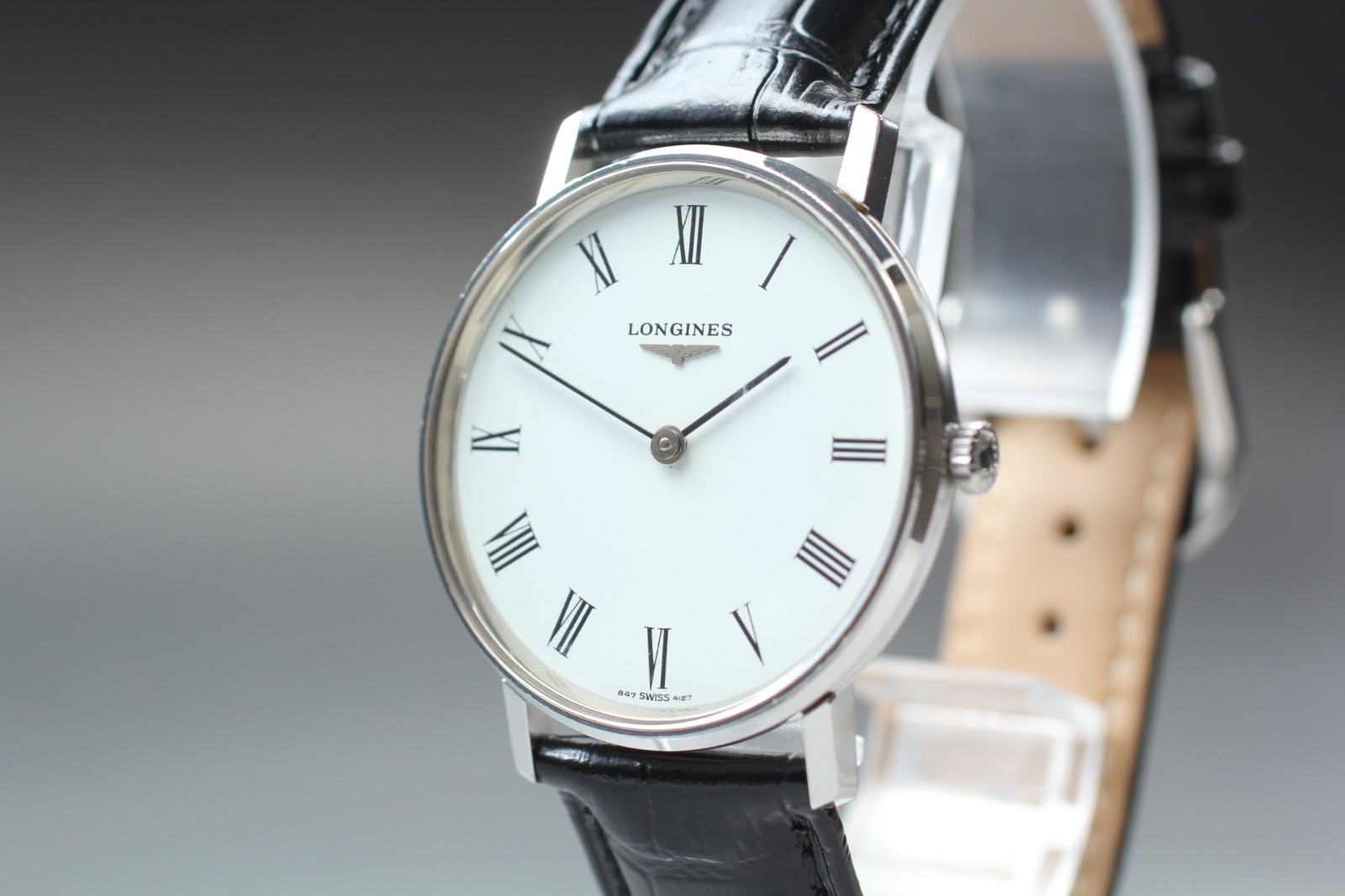 Vintage [NEAR MINT] Longines 847 4127 L847.4 Round Hand Winding Mens Watch JAPAN
