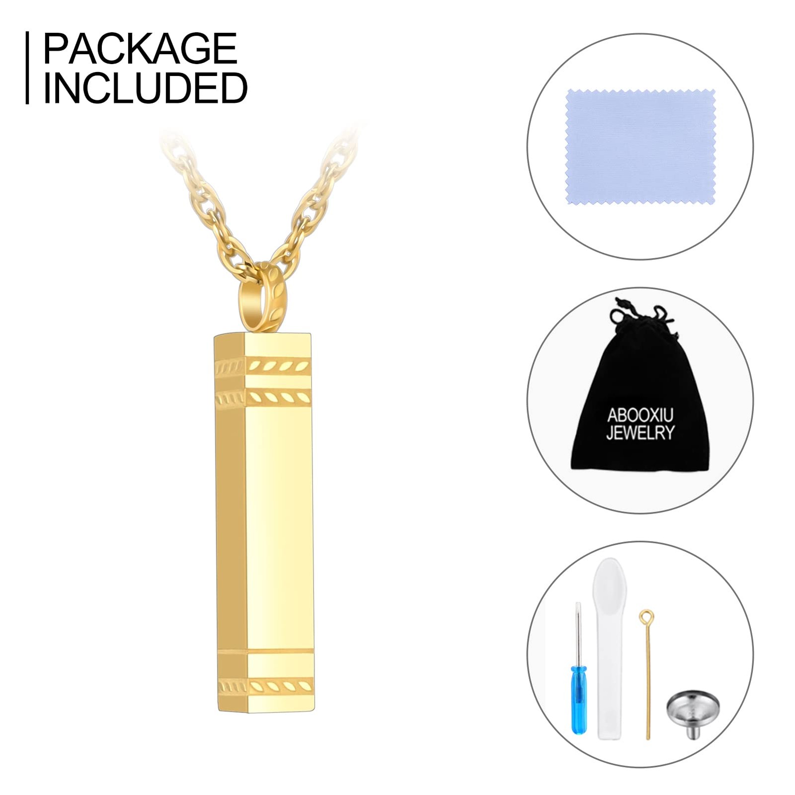 Urn Necklace for Ashes Memorial Cremation Jewelry for Ashes Stainless Steel A…
