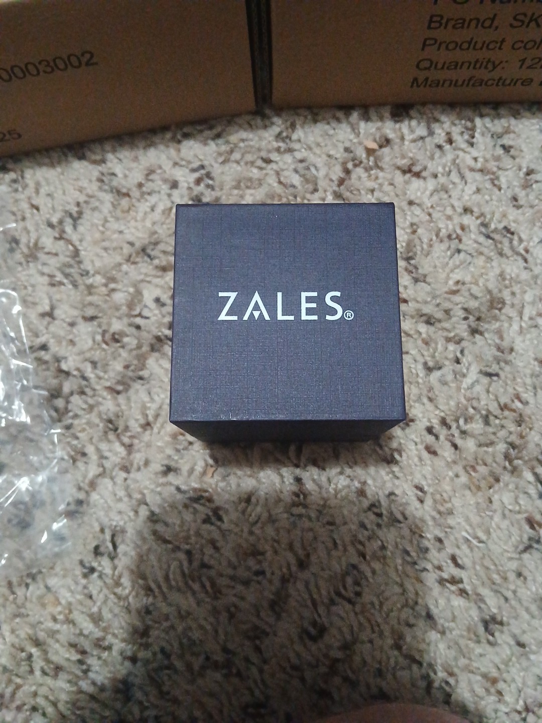 Zales Purple Jewelry Presentation Clamshell Box – Earrings/Ring