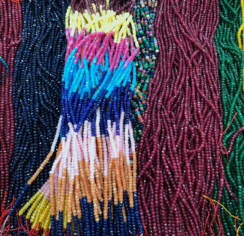 LOT 5pcs 2x4mm Faceted abacus Jade Roundelle Gemstone Loose Beads 14″