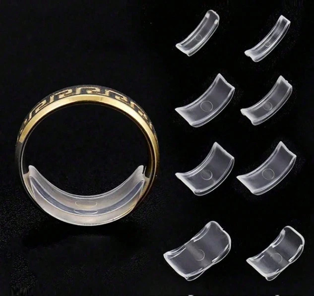 16Pcs Ring Size Adjuster Invisible Clear Sizer Jewelry Fit Reducer Guard Loose