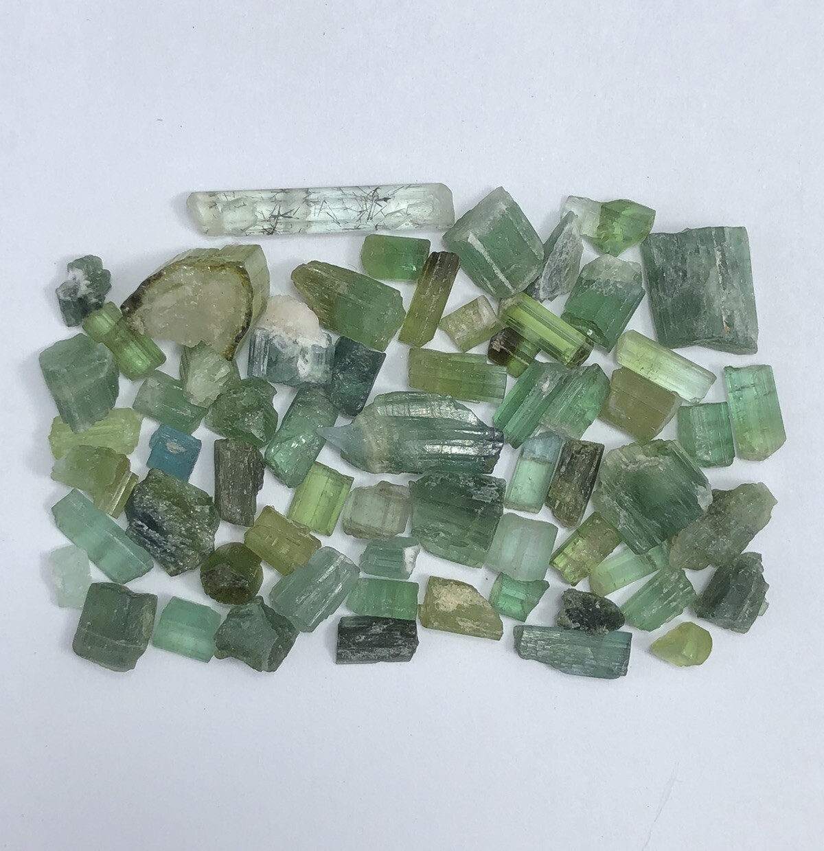 38 Carat Faceted Quality Natural Tourmaline Rough Lot from AFG Loose Gemstone