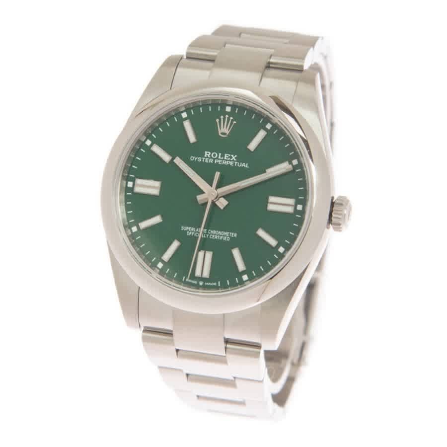 Rolex Oyster Perpetual 41 Automatic Green Dial Men’s Watch 124300GNSO
