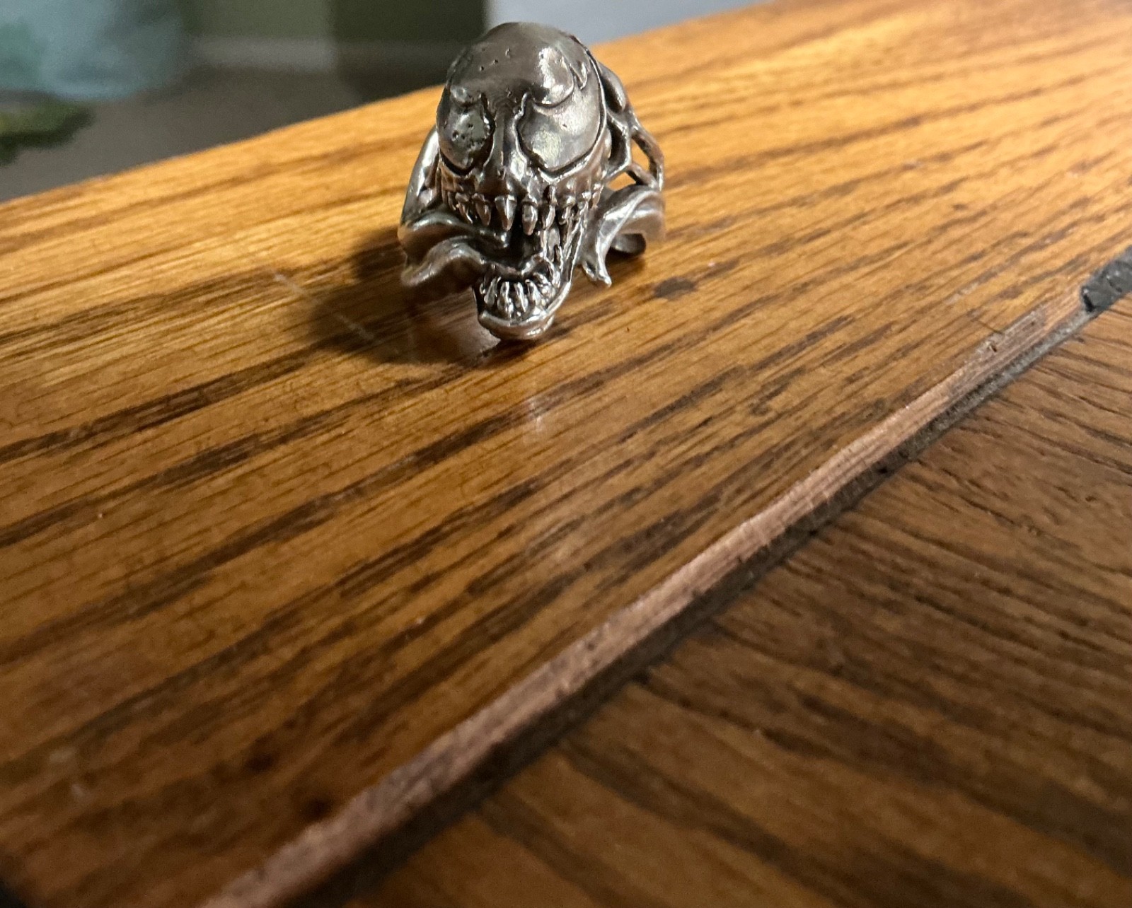 venom ring, size 11, .925 sterling silver, .519 troy ounces, lost wax cast