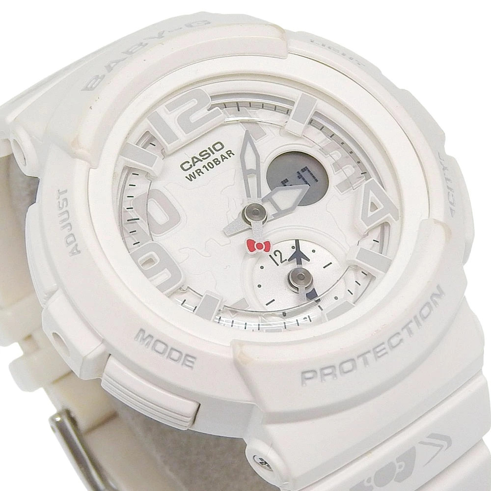 CASIO BABY G HELLO KITTY Watch Hello Kitty BGA 190KT Stainless Steel Resin White