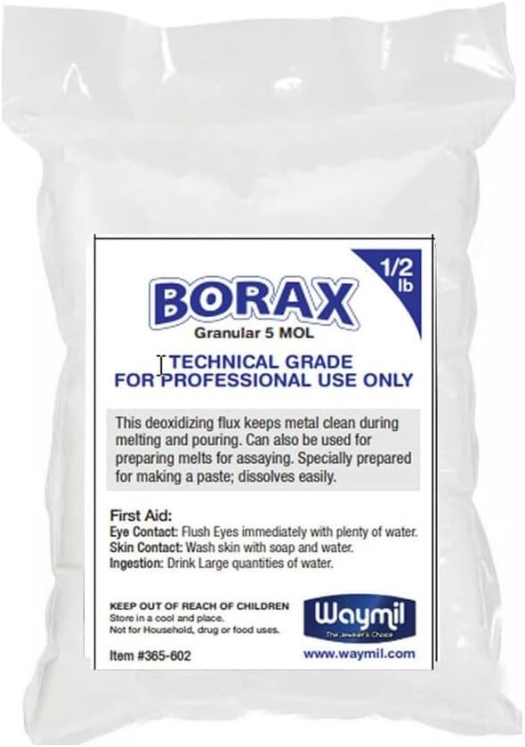 1/2lb Borax Flux for Assaying & Jewelry Melting – Clean Casts Guaranteed