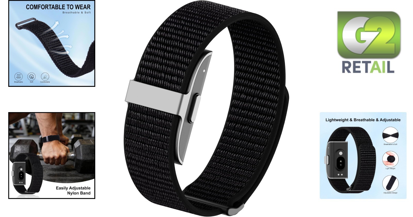 Secure Hook and Loop Wristband for Hume Band – Comfort for Active Lifestyles