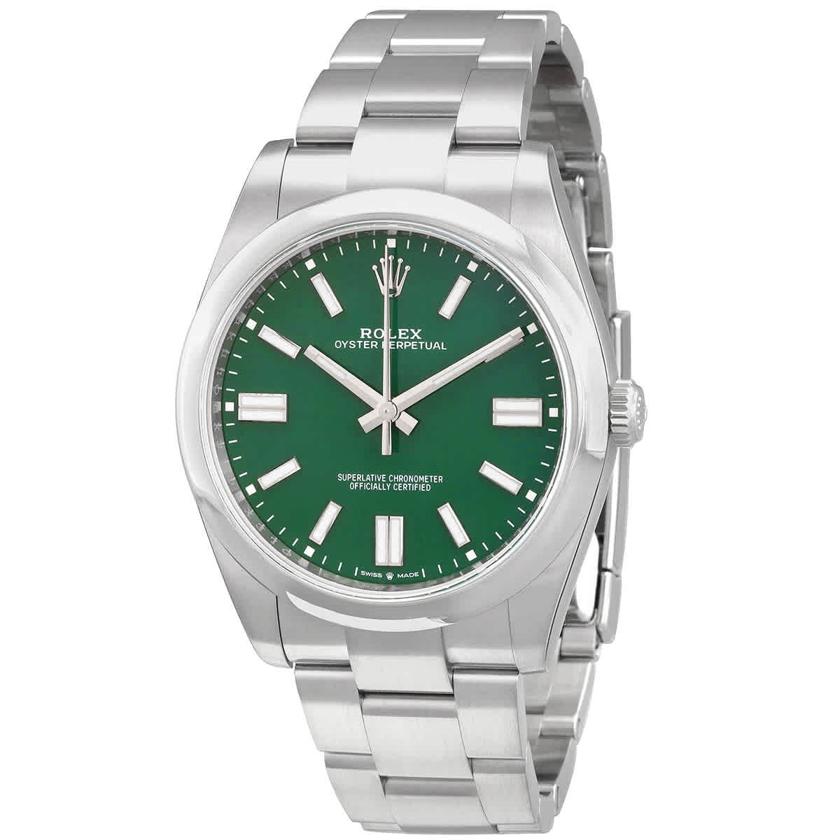 Rolex Oyster Perpetual 41 Automatic Green Dial Men’s Watch 124300GNSO