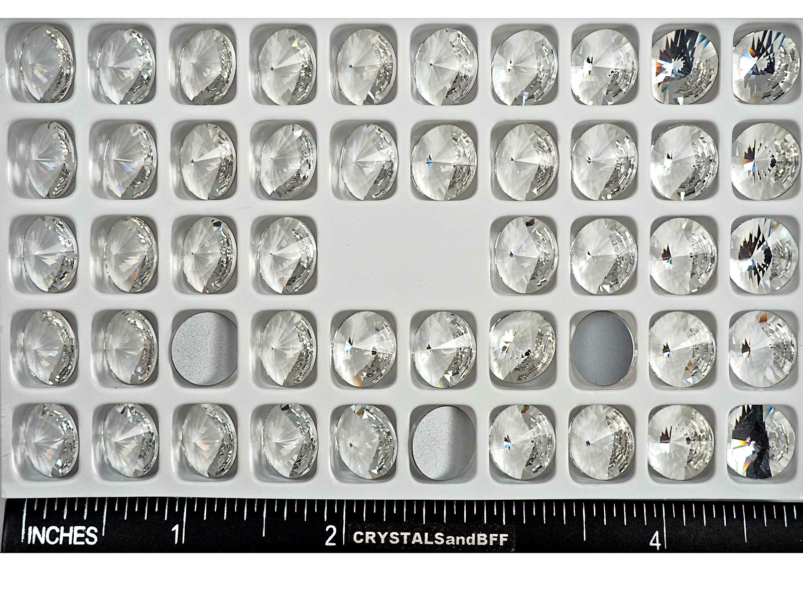 Crystal clear, Genuine Preciosa Czech MC RIVOLI FLATBACK Stones, 10-12-14-16mm