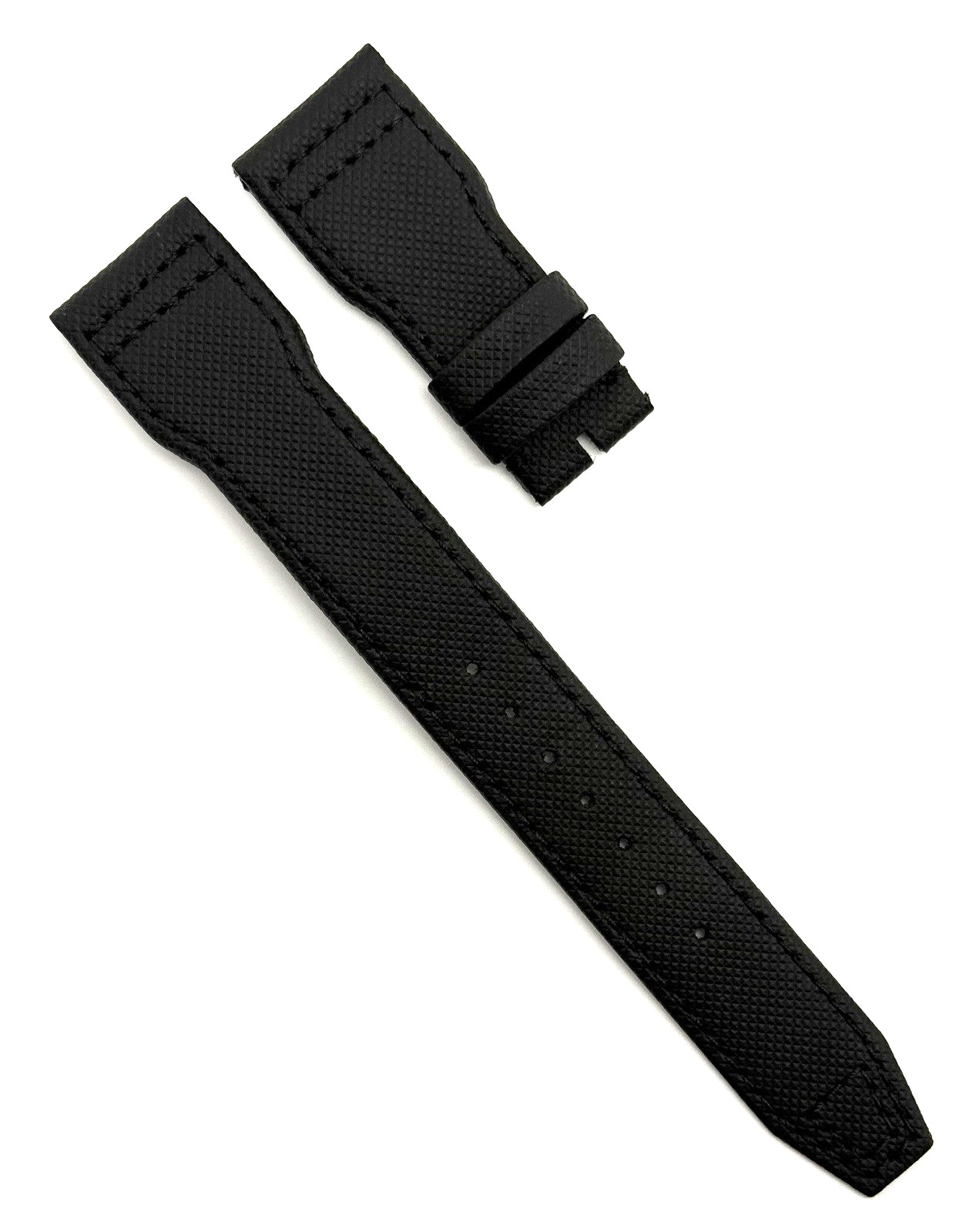 IWC 22mm x 18mm Black Calfskin Leather Watch Strap Band A51386 New Authentic OEM