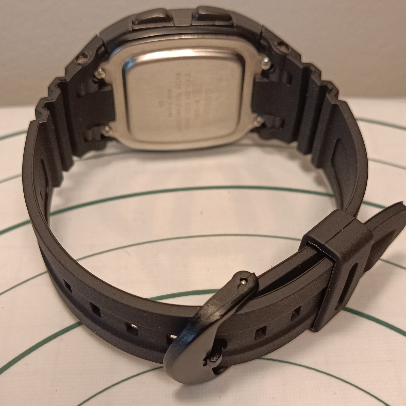 Casio Illuminator Men’s Black Digital Alarm Chronograph 50m 3239 W-96H New Strap