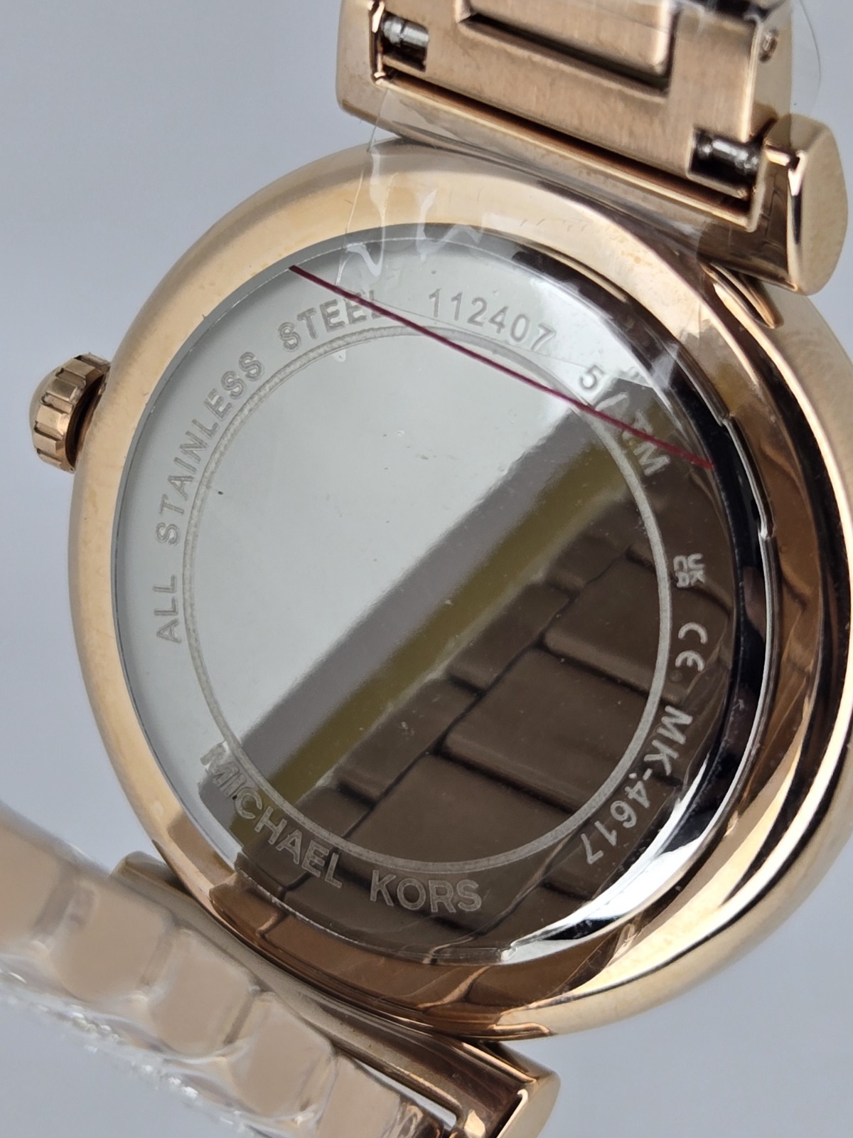 MICHAEL KORS ABBEY MK4617 PINK DIAL ROSE GOLD BRACELET QUARTZ 36MM WOMENS WATCH