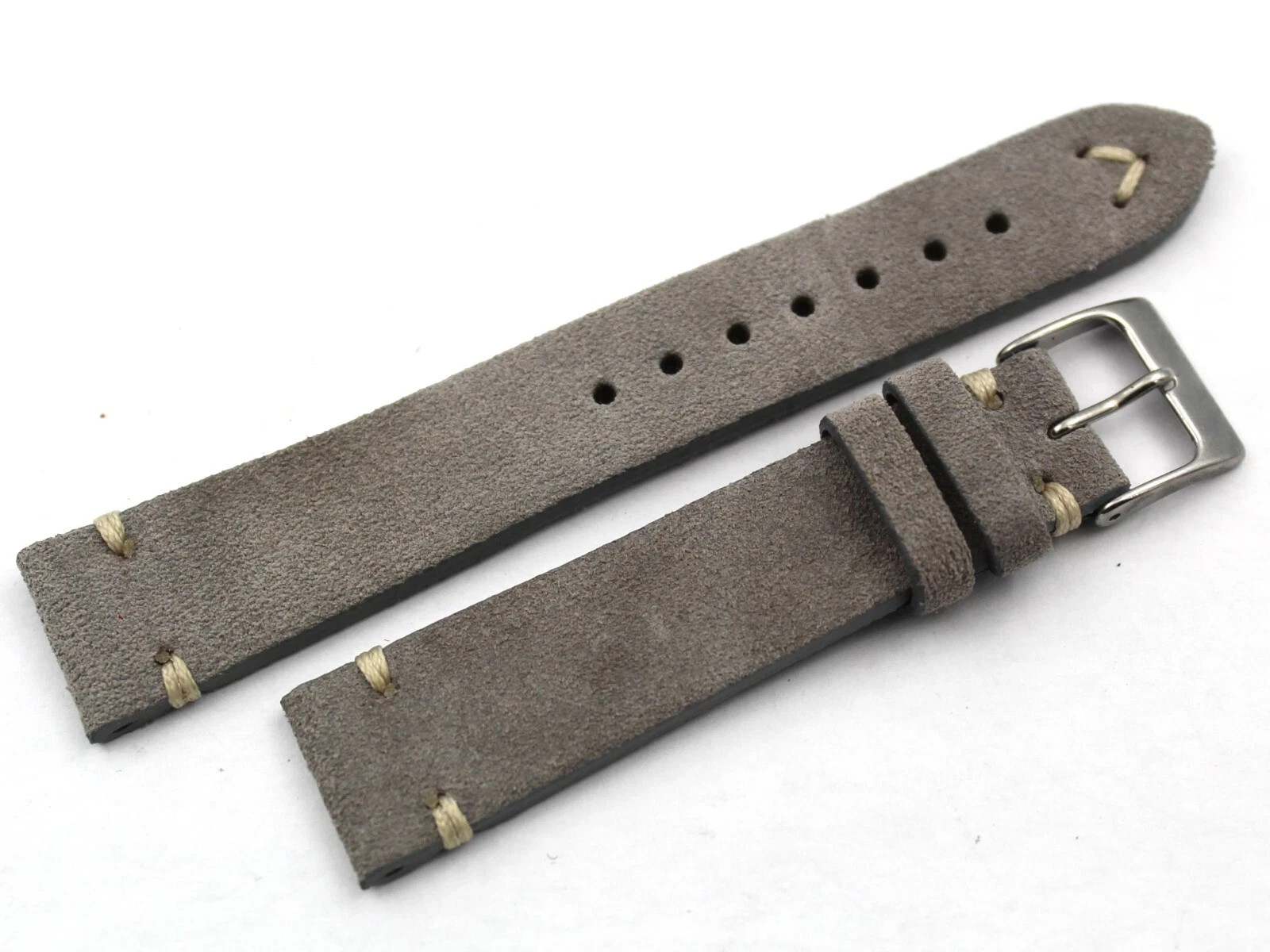 Strap Band Leather Suede Grey Various Sizes Steel Buckle Top Quality Sport