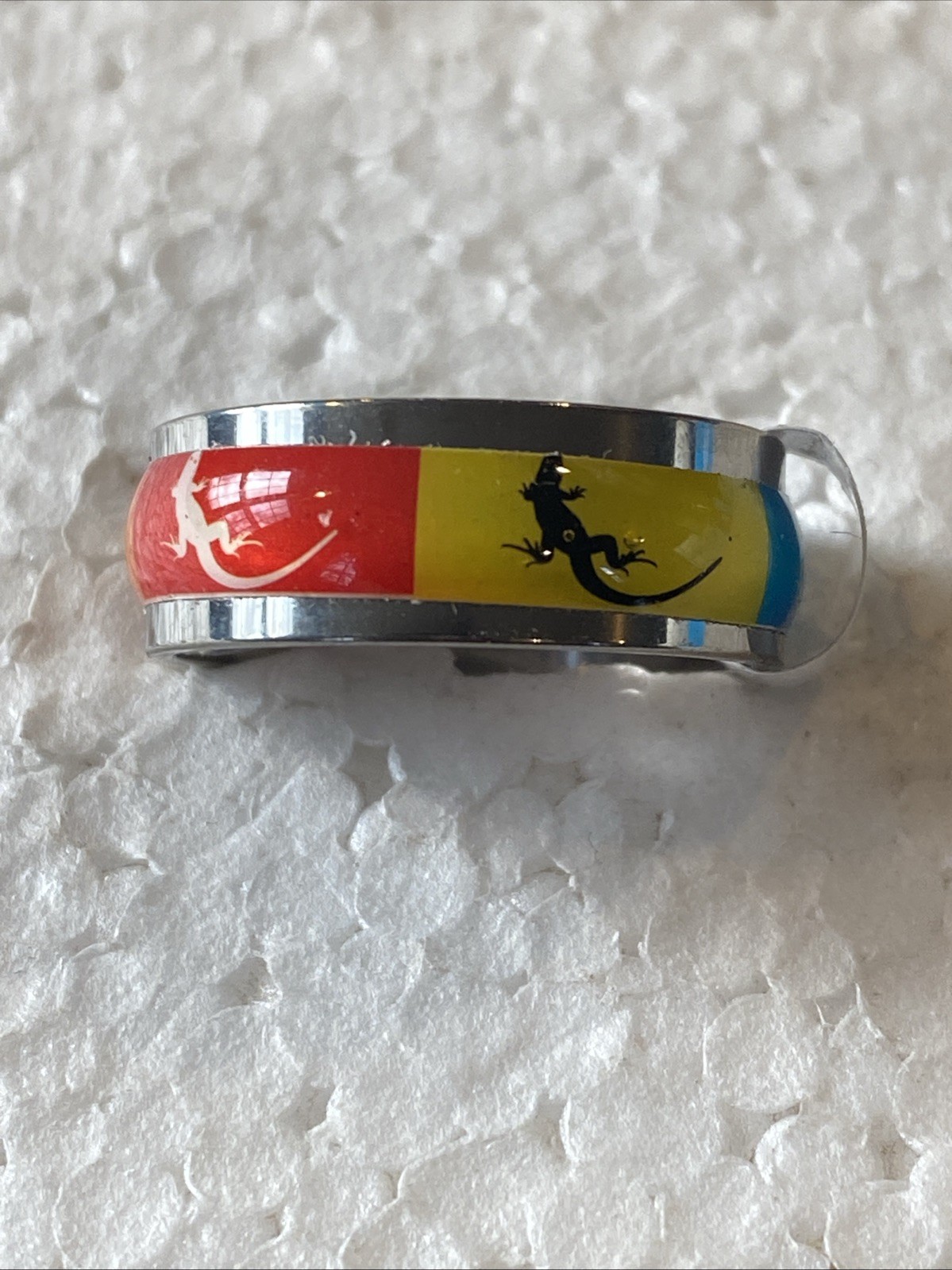 Stainless Steel Fashion Lizard Design Ring Size 7.75
