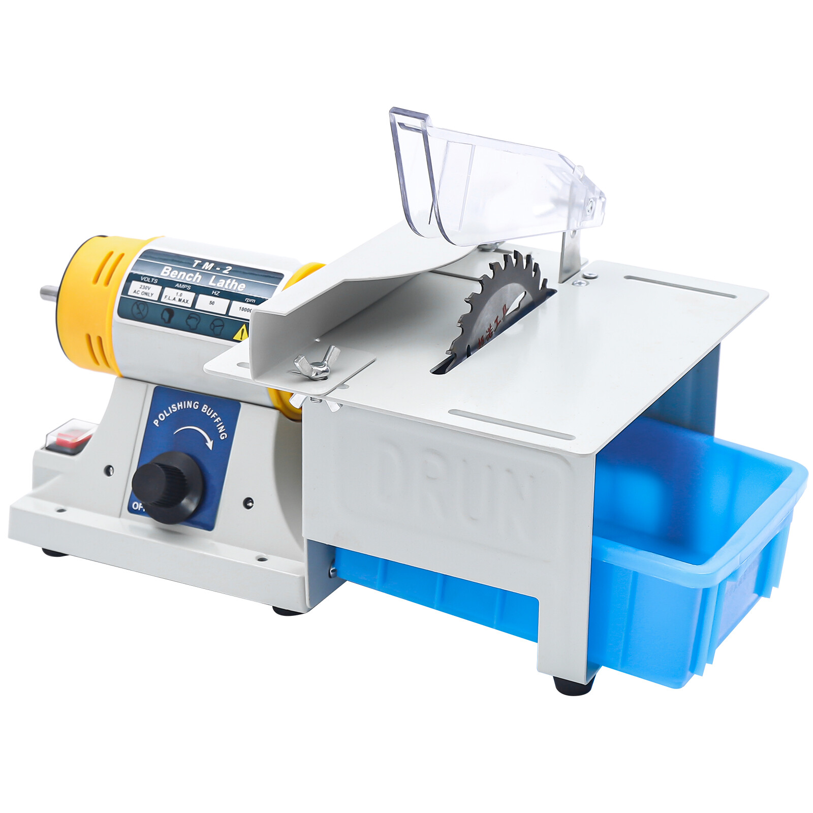 Gem Jewelry Rock Polishing Buffer Bench Lathe Table Saw Cutting Machine Polisher
