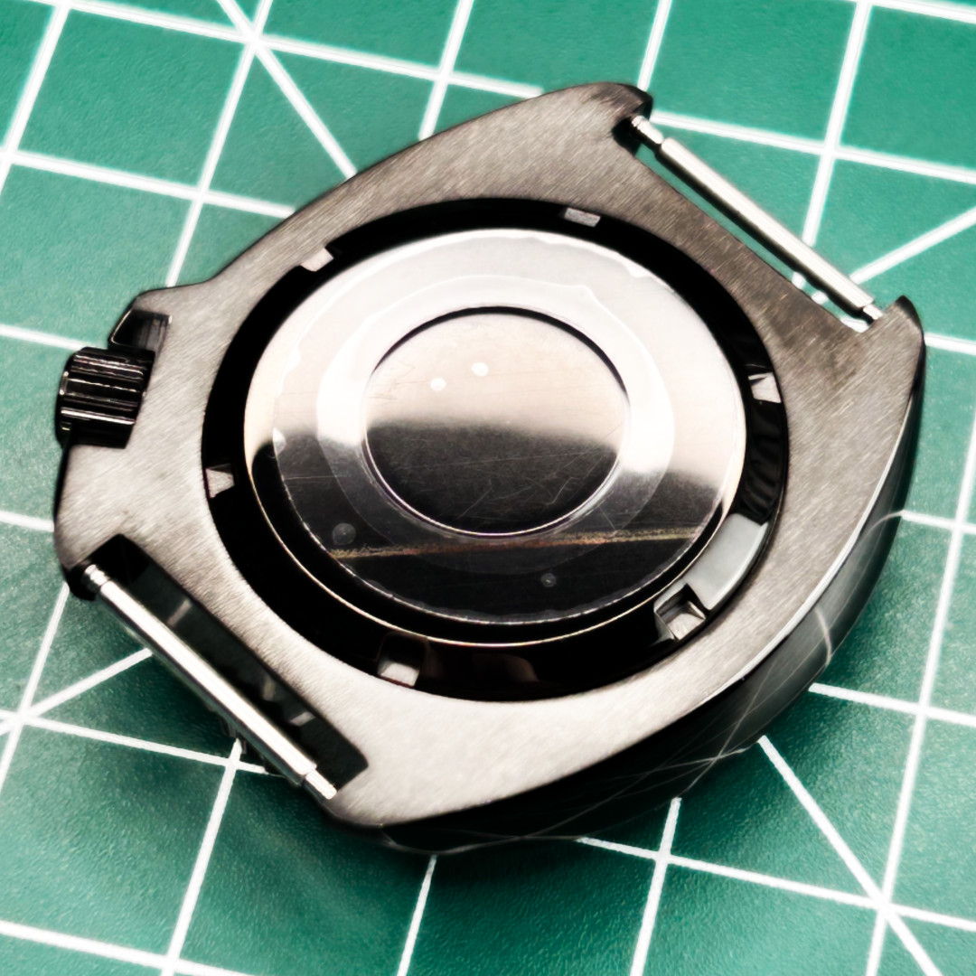 40mm Sapphire Glass PVD Brushed Ceramic Bezel Watch Case fit NH35 NH36 movement