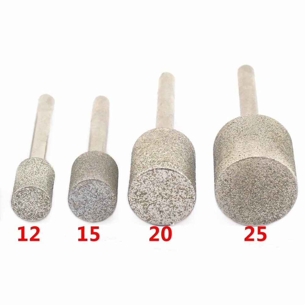 6-40mm Cylinder Diamond Grinding Head Cylindrical Bit Lapidary Tools for Stone