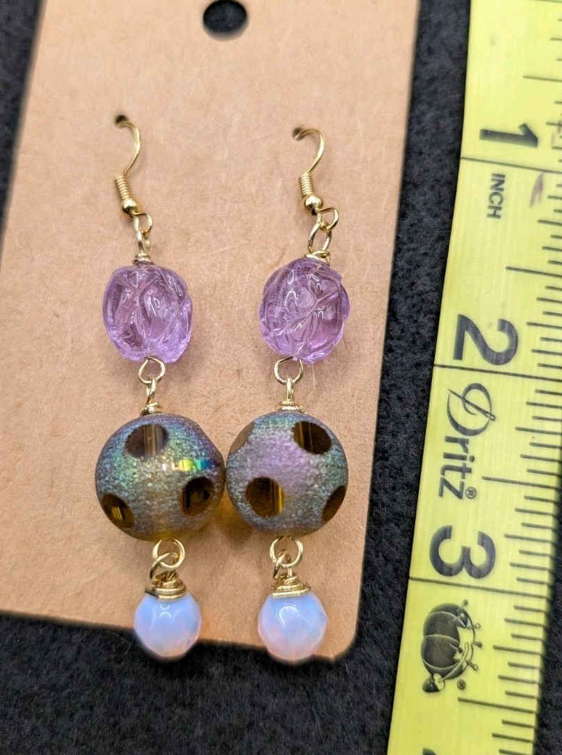 Women’s Artisan Stylish Gypsy Whimsical Beaded Drop Dangly Hook Earrings