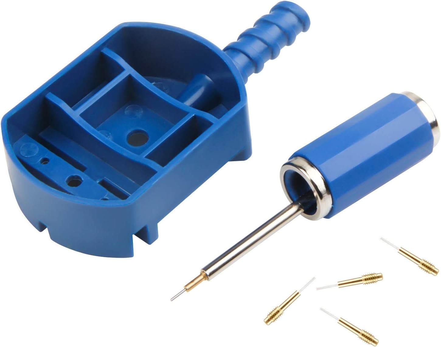 Watch Band Link Removal Tool Kit with 12pcs Replacement Pins and 3pcs Pin Punche