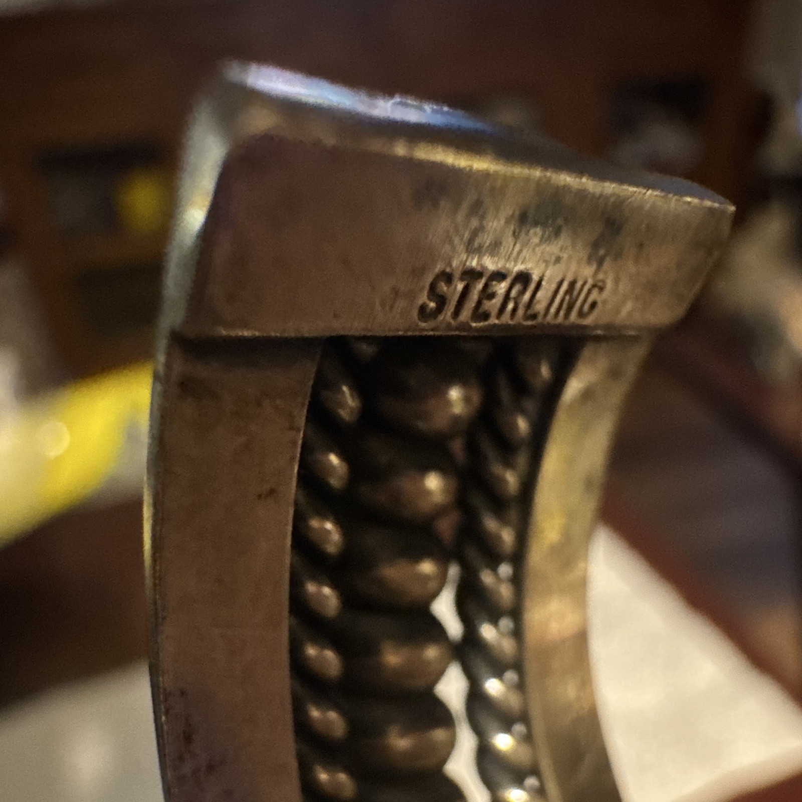 Vintage 925 Sterling Silver Cuff Bracelet, Silver, No Stone, Base Metal Silver