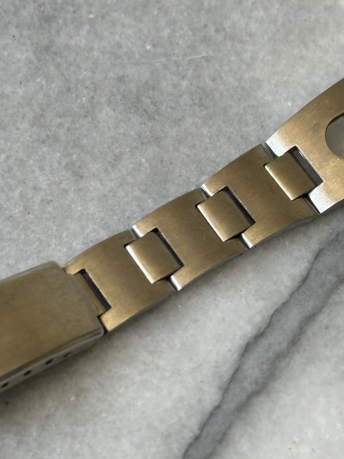 Bracelet de montre vintage en acier inoxydable style Oyster