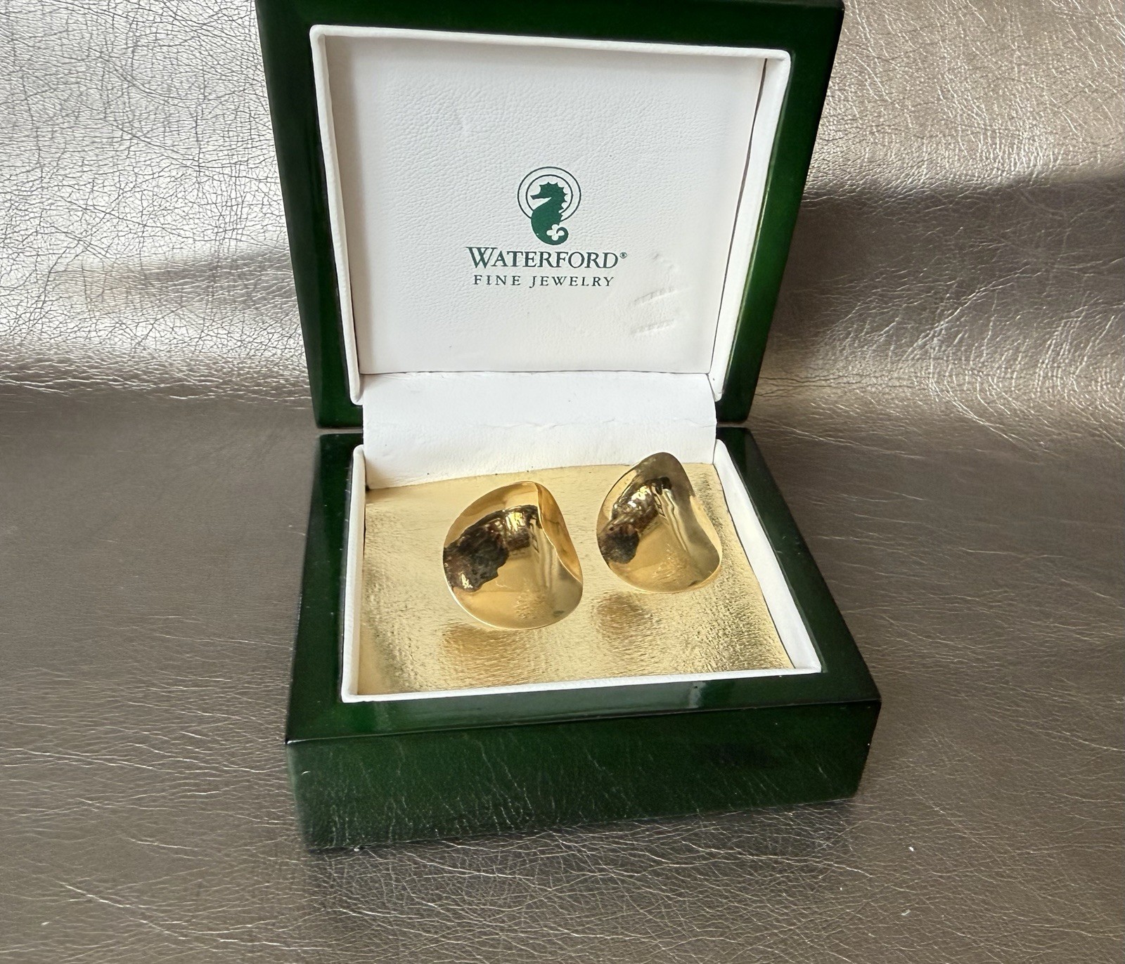 Vintage Solid 14k Gold Round Disc Stud Button Earrings 2.10g 21mm approx 1 inch