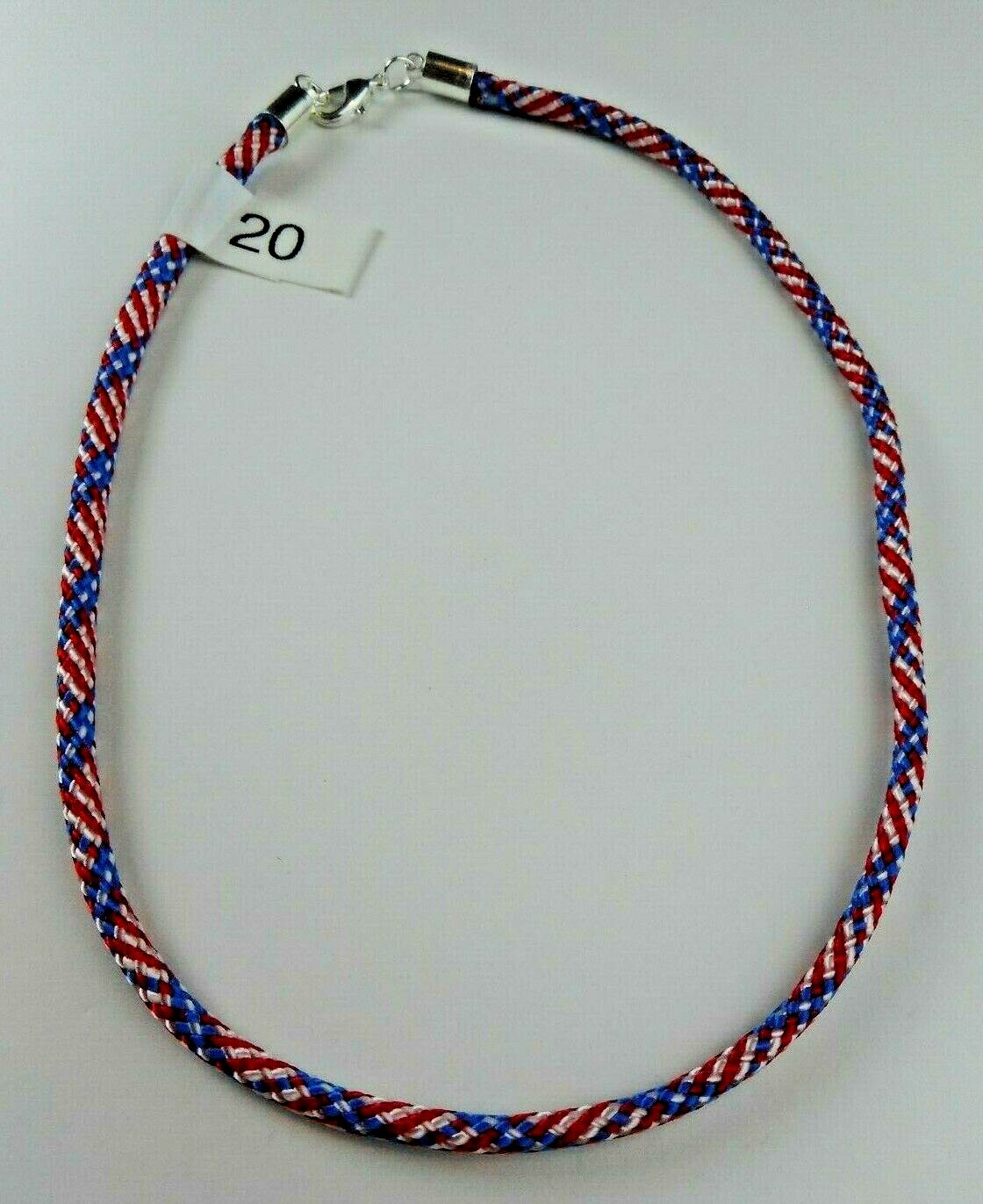 Braided Choker Necklaces Bracelets Anklets Silver Lobster Clasp Paracord 4mm USA