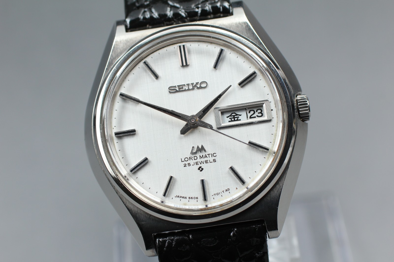 SEIKO LORD MATIC 5606-7010 KSNJI ENG Automatic Vintage Mens Watch NEAR MINT