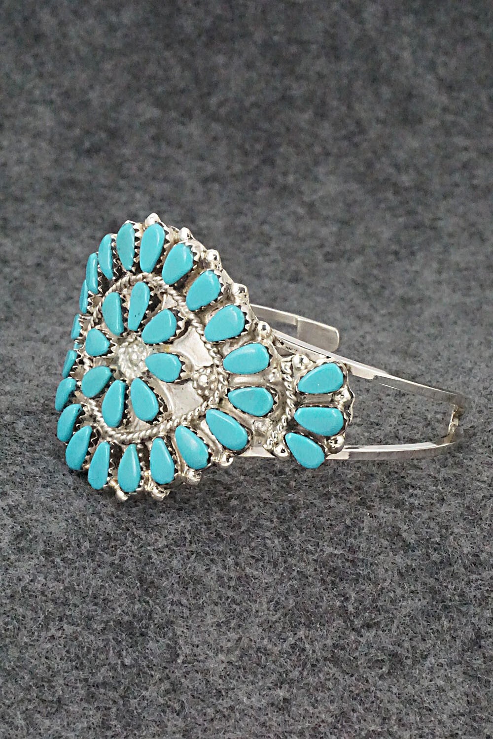 Turquoise & Sterling Silver Bracelet – Evangeline Tsabetsaye