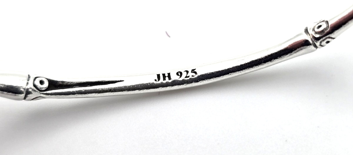 John Hardy Sterling Silver “This Planted 5 Bamboos” Bangle Bracelet